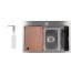 Мийка для кухні інтегрована Lidz Handmade H6845 Brushed Steel 3,0/1,0 мм LDH6845BRU49455