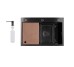 Мойка для кухни интегрированная Lidz Handmade H6845B Brushed Black PVD 3,0/1,0 мм LDH6845BRUBLM49456