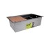 Мойка для кухни интегрированная Lidz Handmade H6845B Brushed Black PVD 3,0/1,0 мм LDH6845BRUBLM49456