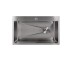 Мойка для кухни интегрированная Lidz Handmade H7545 Brushed Steel 3,0/1,0 мм LDH7545BRU49457