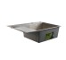 Мийка для кухні інтегрована Lidz Handmade Max 500 H7849L Brushed Steel, 3,0/1,0 мм, крило зліва, збільшена чаша LDH7849LBRU49463