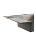 Мийка для кухні інтегрована Lidz Handmade Max 500 H7849L Brushed Steel, 3,0/1,0 мм, крило зліва, збільшена чаша LDH7849LBRU49463