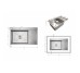 Мойка для кухни интегрированная Lidz Handmade Max 500 H7849R Brushed Steel, 3,0/1,0 мм, крыло справа, увеличенная чаша LDH7849RBRU49464