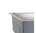 Мойка для кухни интегрированная Lidz Handmade Max 500 H7849R Brushed Steel, 3,0/1,0 мм, крыло справа, увеличенная чаша LDH7849RBRU49464
