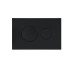 Клавіша змиву Qtap Standard 152x236x28 мм, Matt Black, кругла QTSTD164BLM49470