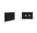 Клавіша змиву Qtap Standard 152x236x28 мм, Matt Black, кругла QTSTD164BLM49470