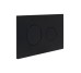 Клавіша змиву Qtap Standard 152x236x28 мм, Matt Black, кругла QTSTD164BLM49470