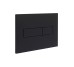 Клавіша змиву Qtap Standard 152x236x28 мм, Matt Black, лінійна QTSTD164BLM49473