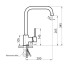 Змішувач для кухні Lidz Aria 015F1 (k35)  LDARI015F1GRP49558 Graphite