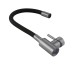 Змішувач для кухні Lidz Aria 015F3 (k35) з гнучким виливом LDARI015F3BGRP49564 Graphite/Black