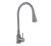 Змішувач для кухні Lidz Aria 015F31 (k35) з гнучким виливом LDARI015F31GGRP49567 Graphite/Grey