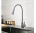 Змішувач для кухні Lidz Aria 015F31 (k35) з гнучким виливом LDARI015F31GGRP49567 Graphite/Grey