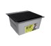 Сушарка на кухонну мийку Lidz Acsis LA06 Black, квадратна основа, для посуду 430х303 мм LDACSLA06BLM49764