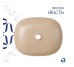 Раковина накладная Qtap Aquarius 470x380x120 мм, Beige, прямоугольная, с донным клапаном QTAQA188SB49781