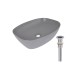 Раковина накладная Qtap Cardinal 500х380х140 мм, Stone grey, прямоугольная, с донным клапаном QTCAR188SG49824