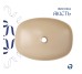 Раковина накладная Qtap Cardinal 500х380х140 мм, Beige, прямоугольная, с донным клапаном QTCAR188SB49825