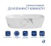Раковина накладная Qtap Cardinal 500х380х140 мм, Marble, прямоугольная, с донным клапаном QTCAR188MR49826