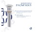 Раковина накладная Qtap Cardinal 500х380х140 мм, Marble, прямоугольная, с донным клапаном QTCAR188MR49826