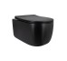Унітаз підвісний Qtap Taurus Ultra Quiet 515×360×350 мм, Matt Black, з сидінням Slim Duroplast / Soft-close / Quick Release QTTAU28BLM50504