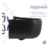 Унітаз підвісний Qtap Taurus Ultra Quiet 515×360×350 мм, Matt Black, з сидінням Slim Duroplast / Soft-close / Quick Release QTTAU28BLM50504