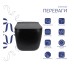 Унитаз подвесной Qtap Gemini Ultra Quiet 485×340×350 мм, Matt Black, с сиденьем Slim Duroplast / Soft-close / Quick Release QTGEM28BLM50505