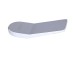 Ручка картриджа Qtap (42x109,2x34,3) для смесителей Presto Chrome/White QTPRE421092343CRW50514
