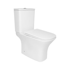 Унитаз напольный Presto Quadro безобідковий з сідінням Soft-close QTPRE27W51021 Унітази підлогові — сторінка 6