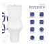 Унитаз напольный Qtap Presto Quadro безобідковий з сідінням Soft-close QTPRE27W51021