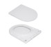 Унитаз напольный Qtap Presto безободковый с сиденьем Soft-close QTPRE27W51022
