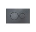 Клавиша смыва Qtap Standard 152x236x28 мм, Gunmetal Black, круглая QTSTD164GMB51271