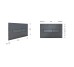 Клавиша смыва Qtap Standard 152x236x28 мм, Gunmetal Black, линейная QTSTD164GMB51272