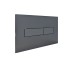 Клавиша смыва Qtap Standard 152x236x28 мм, Gunmetal Black, линейная QTSTD164GMB51272