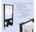 Готове рішення Qtap для ванної кімнати: підвісний унітаз Jay Rimless 520x360x320 + комплект інсталяції Standard (лінійна клавіша Black)
