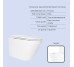 Готовое решение Qtap для ванной комнаты: подвесной унитаз Swan Ultra Quiet 485x360x320 + комплект инсталляции Standard (линейная кнопка White)