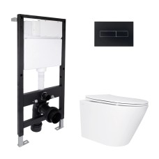 Готове рішення для ванної кімнати: підвісний унітаз Swan Ultra Quiet 520x360x320 + комплект інсталяції Standard (лінійна клавіша Black) Інсталяції для унітаза — сторінка 20
