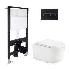 Готове рішення для ванної кімнати: підвісний унітаз Taurus Ultra Quiet 515x360x350 + комплект інсталяції Standard (лінійна клавіша Black) Інсталяції для унітаза — сторінка 20
