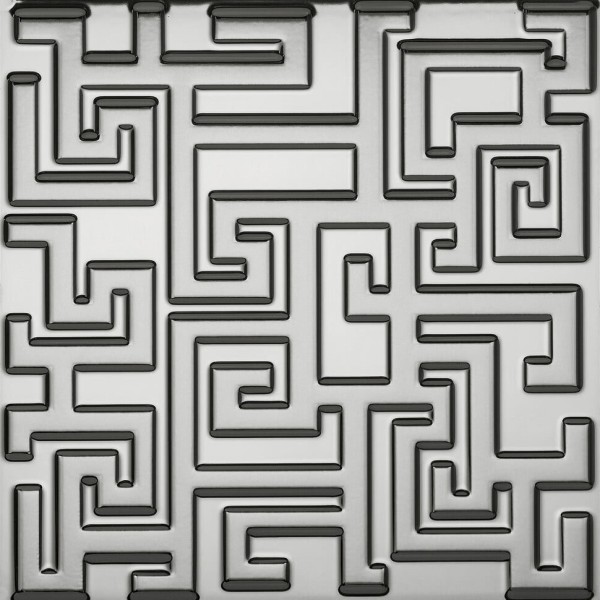 Декор (40x40) 0261292X Greek 3DPvd Platino - Greek з колекції Greek Versace