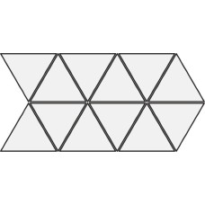 Мозаїка (22.5x45) 24251 Triangolo mosaic black Eq-20M - Scale з колекції Scale Equipe