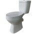 PS212C01VW Basic A Унітаз- компакт безобідковий Vortex Flush, з кришкою soft-close, білий (1 сорт)