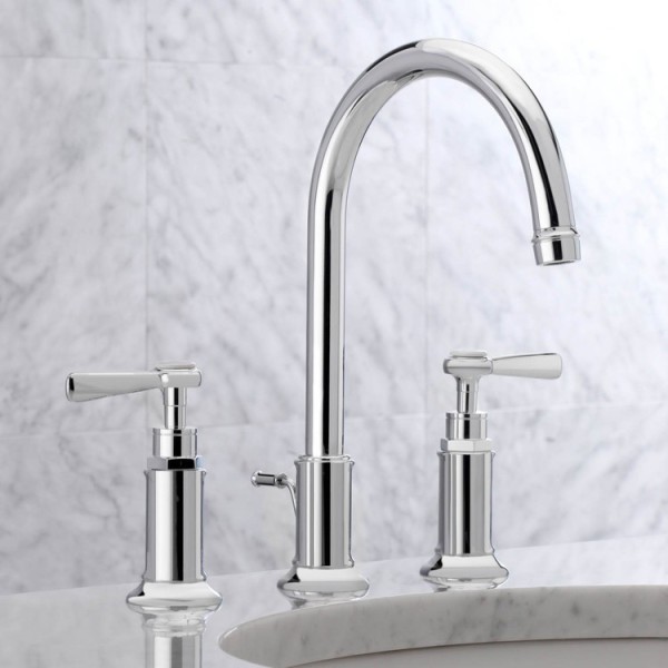 Змішувач Axor Montreux 180 для умивальника на 3 отвори Lever, хром 16514000