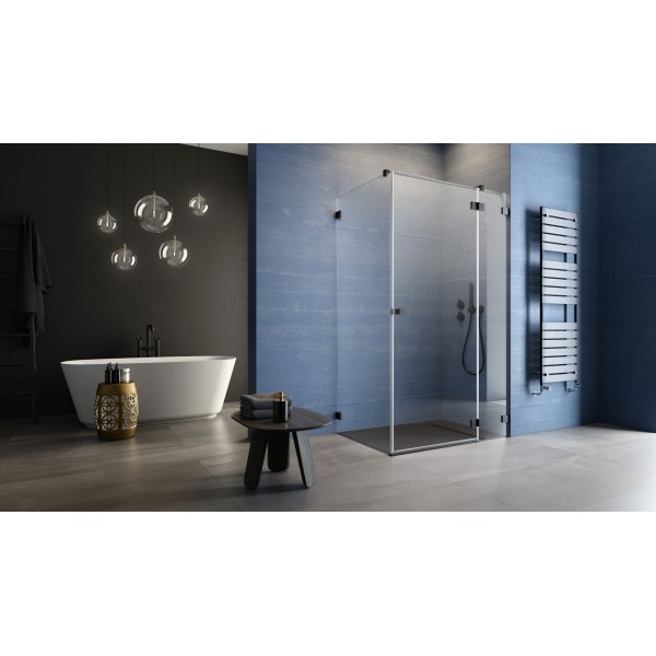 Бокова стінка Essenza Pro S1 700x2000 хром/прозоре