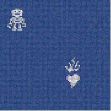 Мозаїка Hearts And Robots Blue 0.97x0.97 The Crystal Collection злекції The Crystal Collection The Crystal Collection