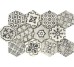 Плитка 21x18.2 Eden Esagona Decoro Romance Bianco з колекції Eden Ragno Ragno