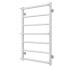 Рушникосушарка водяна Ladder П7 500х800 Deffi нержавіюча сталь (Білий, Нижнє підключення) 
