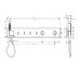 Термостатический модуль AXOR ShowerComposition на 4 функции 610/110, Chrome 12573000, Chrome 12573000