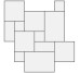 Плитка (142.7x105.1) CS3MD Castle Grey modulare - Castle з колекції Castle COEM