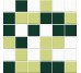 Мозаїка (30x30) M TR 07 Tr ghiaccio-33+Tr pistacchio-33+Tr menta-33 - Trasparenze Mix з колекції Trasparenze Mix Vogue