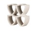 ARIALUCE CURVE BIANCO GLASSA - 20x20 J956 Arialuce з колекції Arialuce Marca Corona