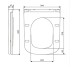 DFL0520111W/DFL2170211W/DFO1160111W Крышка для унитаза с soft-close механизмом, белый глянец (1 сорт)