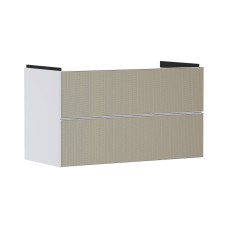 Тумба під умивальник Xevolos E 980/475 на 2 шухляди Matt White/Front Patterned Bronze (54181390)
